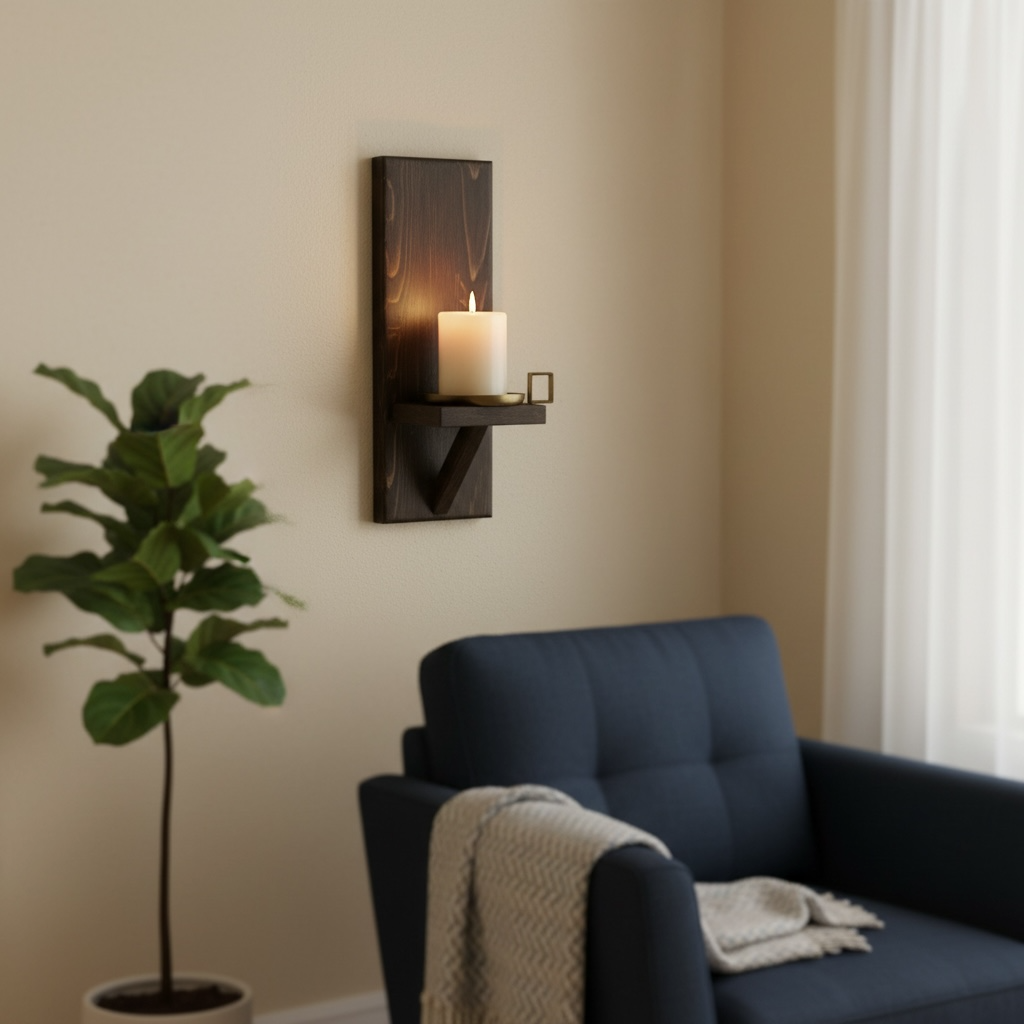 Cottage Wooden Wall Shelf