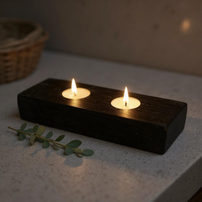 Handcrafted Reclaimed Wood Tea Light Holders