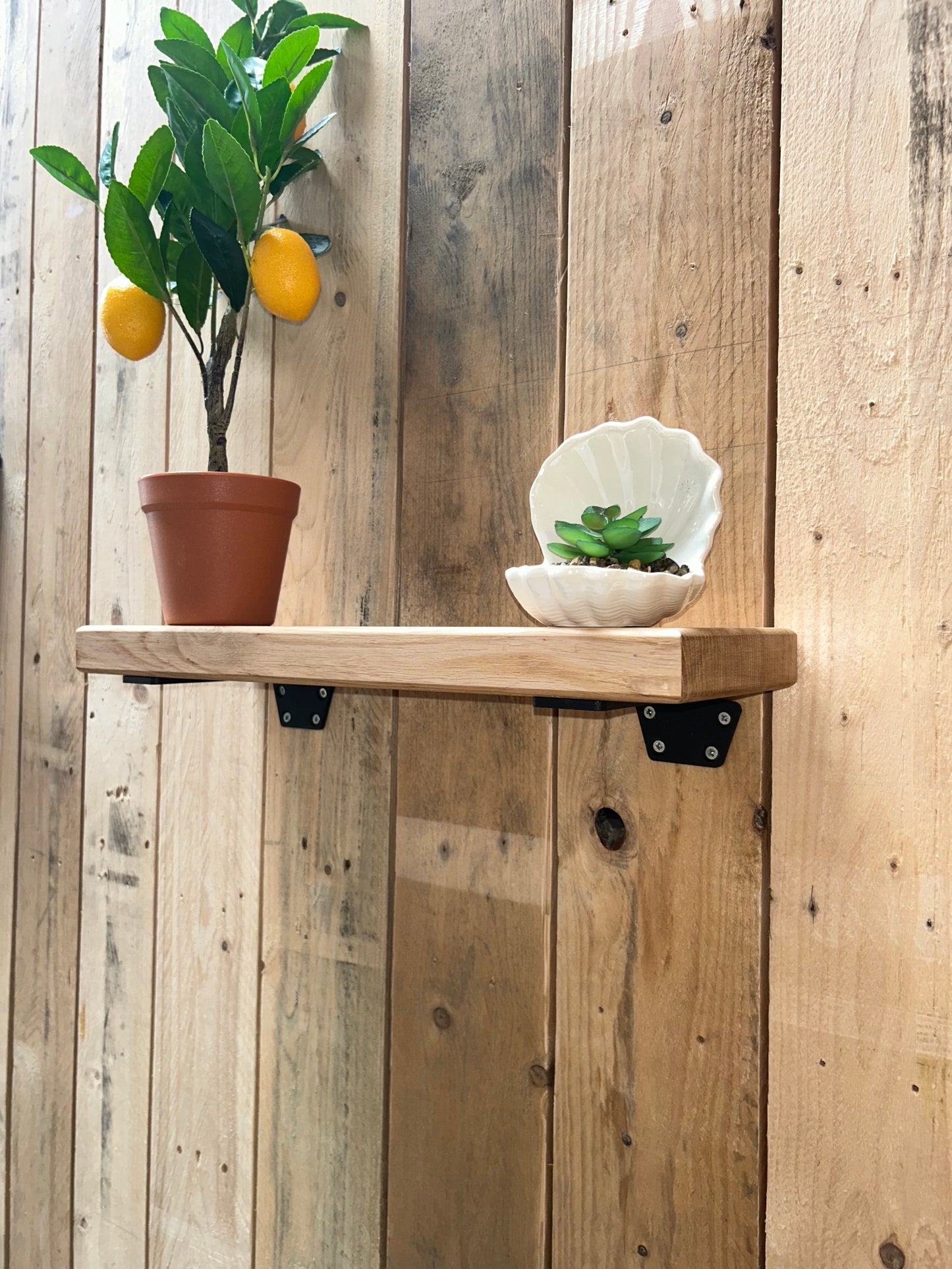 Solid Natural Oak Shelf