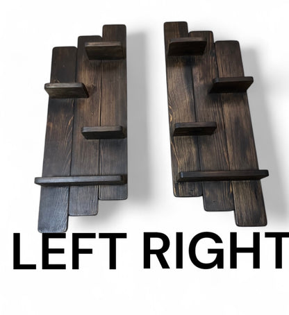 Rustic Reclaimed 4 Tier Floating  Shelf