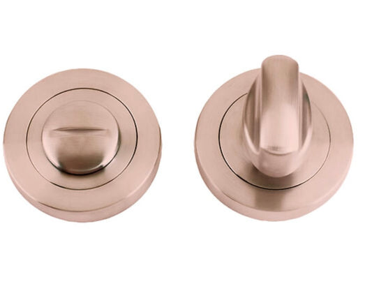Zoo Stanza Hardware, Bathroom Turn & Release, Tuscan Rose Gold -