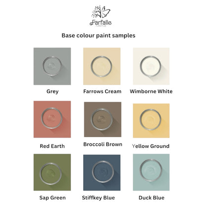 Farfalle Furniture Wax/Paint  Finish Coaster Samples See Your Colour First