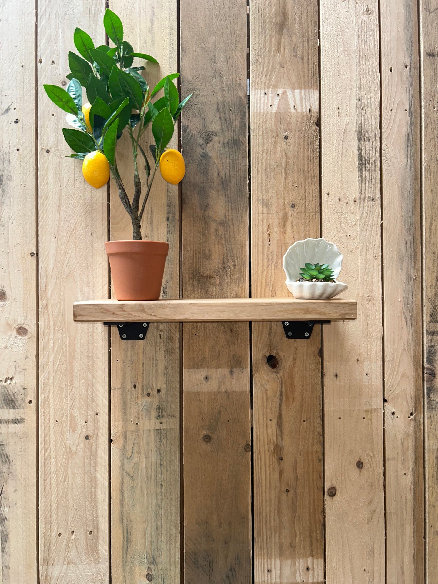 Solid Natural Oak Shelf