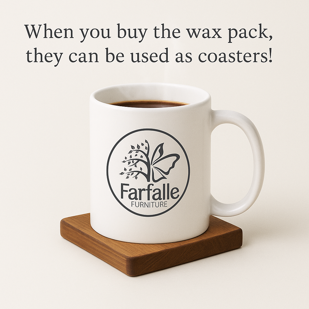 Farfalle Furniture Wax/Paint  Finish Coaster Samples See Your Colour First