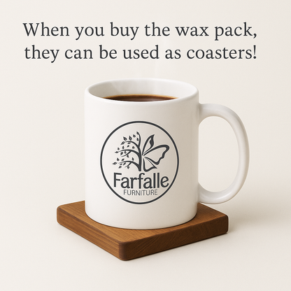 Farfalle Furniture Wax/Paint  Finish Coaster Samples See Your Colour First